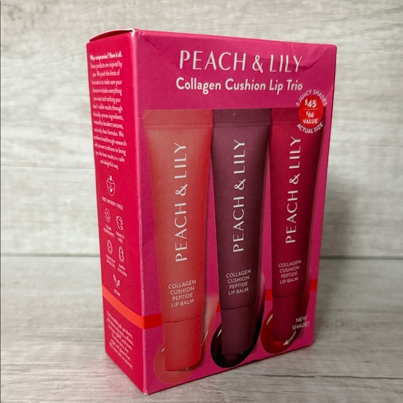 Peach & Lily Collagen Lip Gloss Set - Coral, Berry, Plum - Picture 6 of 6